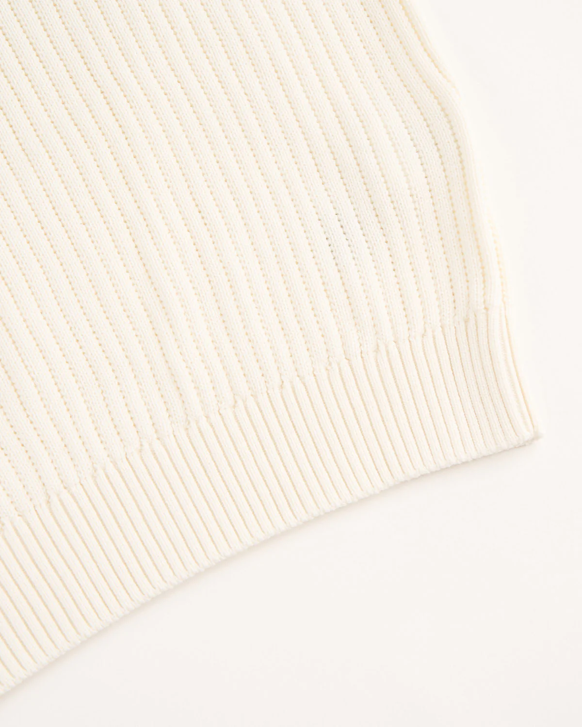 Pearl Stitch Ribbed Johnny Collar Polo - Image 4