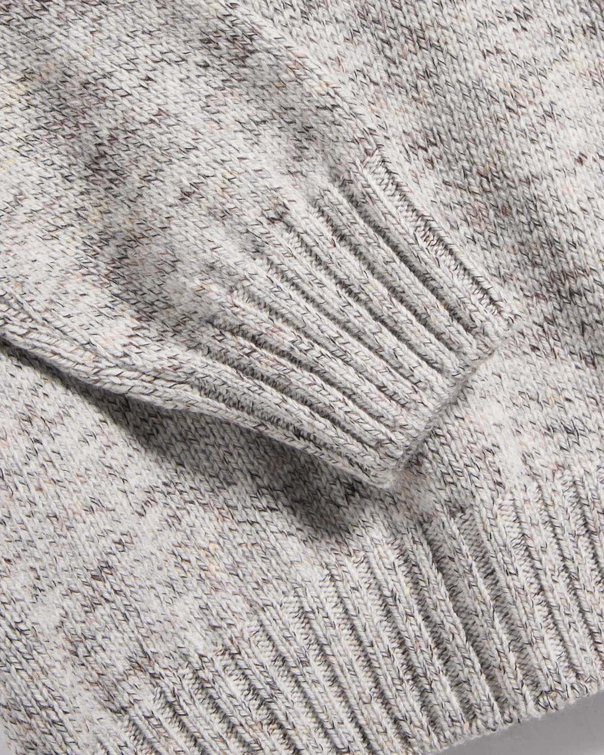 Printed Yarn Turtleneck Sweater - Image 2