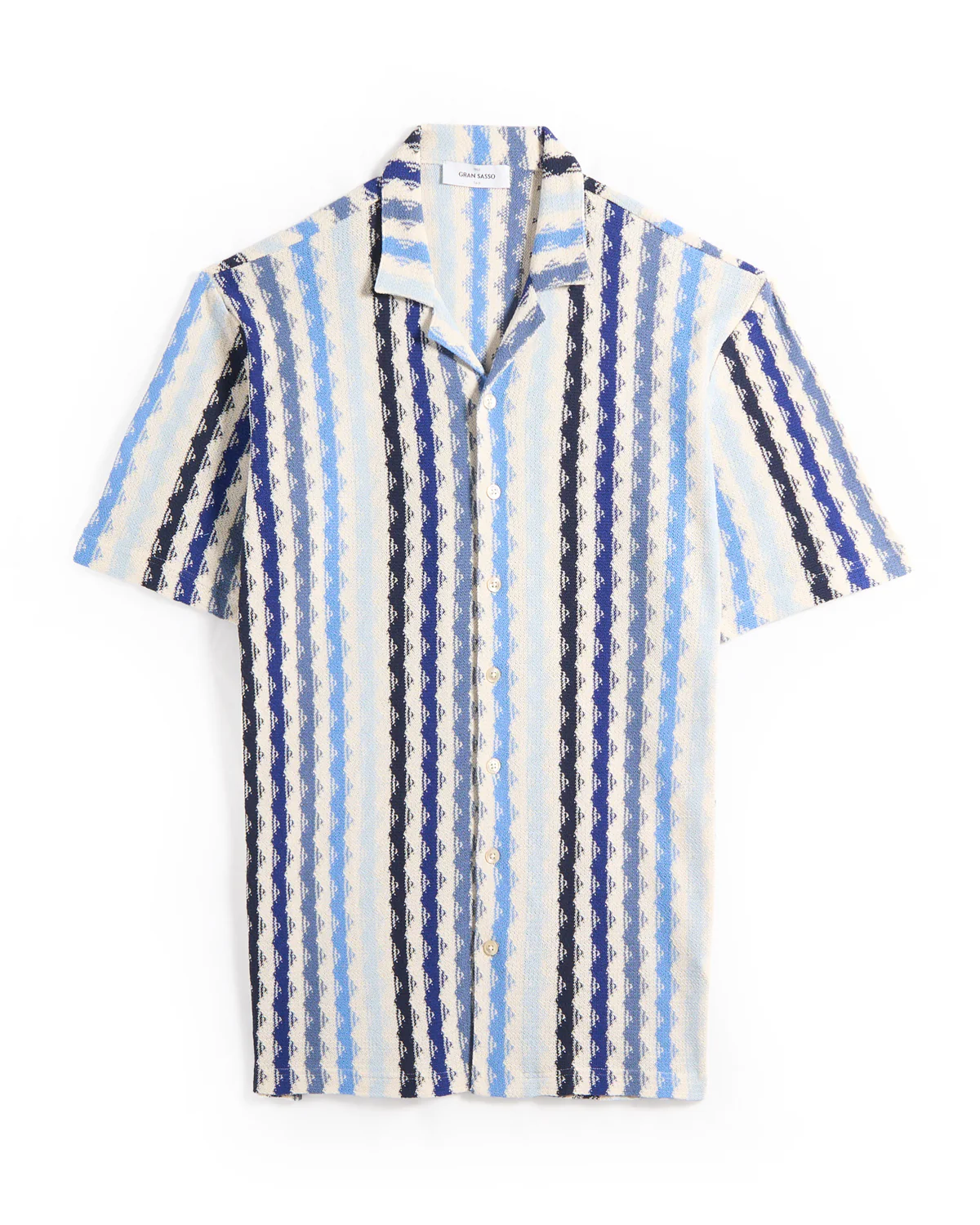 Ruschel Espresso Full Button Short Sleeve Overshirt