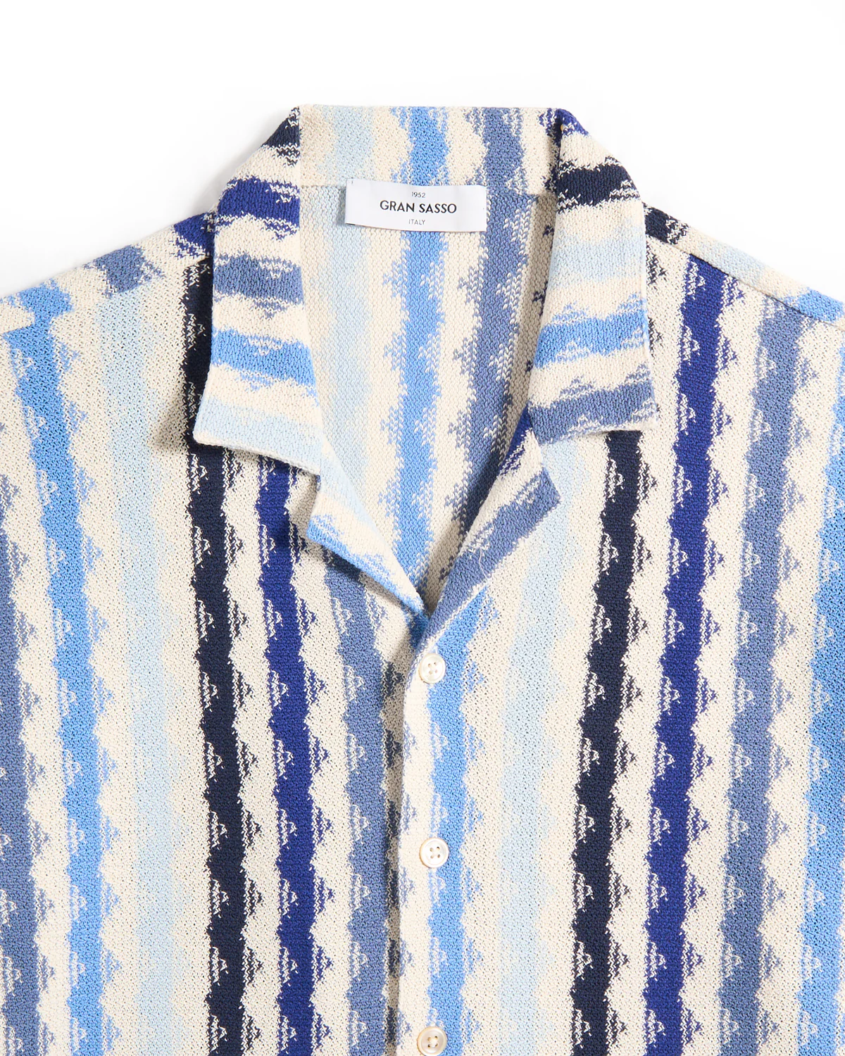 Ruschel Espresso Full Button Short Sleeve Overshirt - Image 2