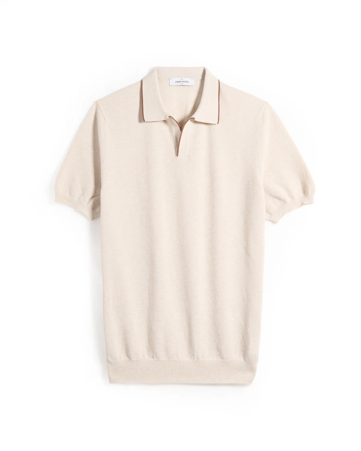 Tipped Johnny Collar Ultralight Piqué Polo