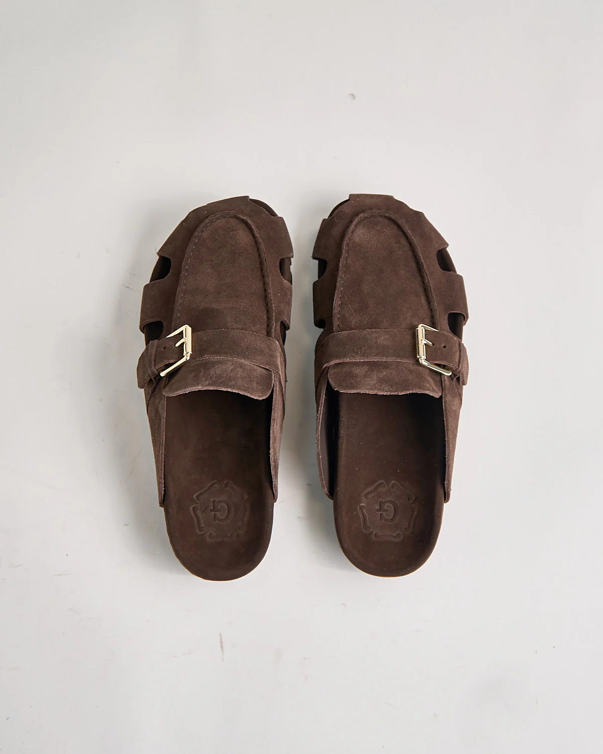 Dale 114667 Dark Brown Suede Slide Sandals - Image 3