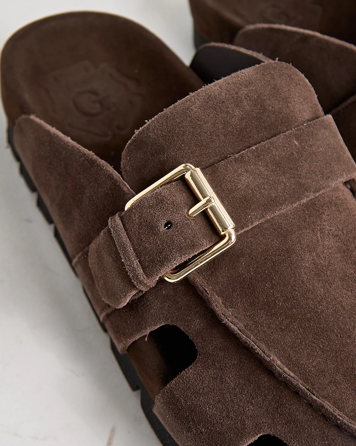 Dale 114667 Dark Brown Suede Slide Sandals - Image 5