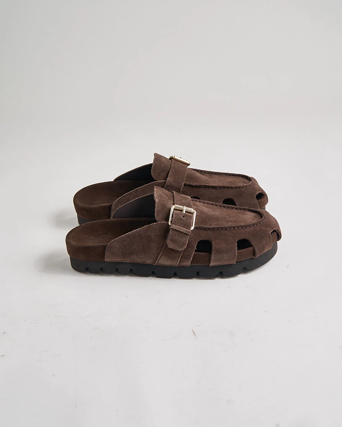 Dale 114667 Dark Brown Suede Slide Sandals - Image 6