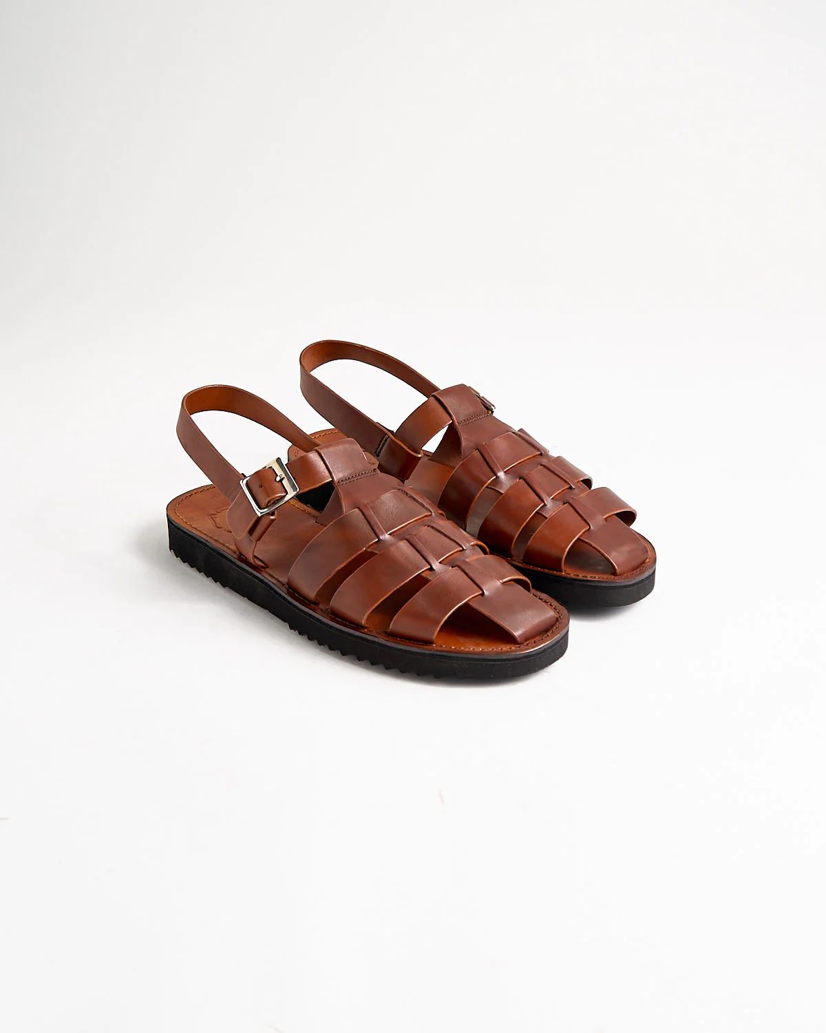 Quincy 113850 Tan Handpainted Leather Sandals