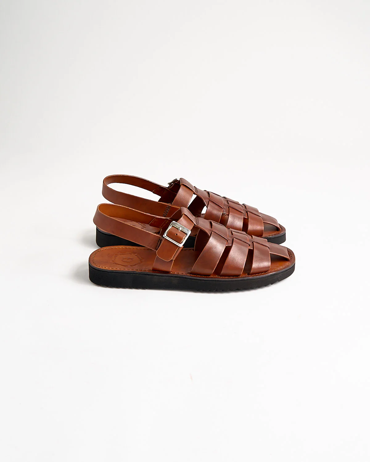 Quincy 113850 Tan Handpainted Leather Sandals - Image 5