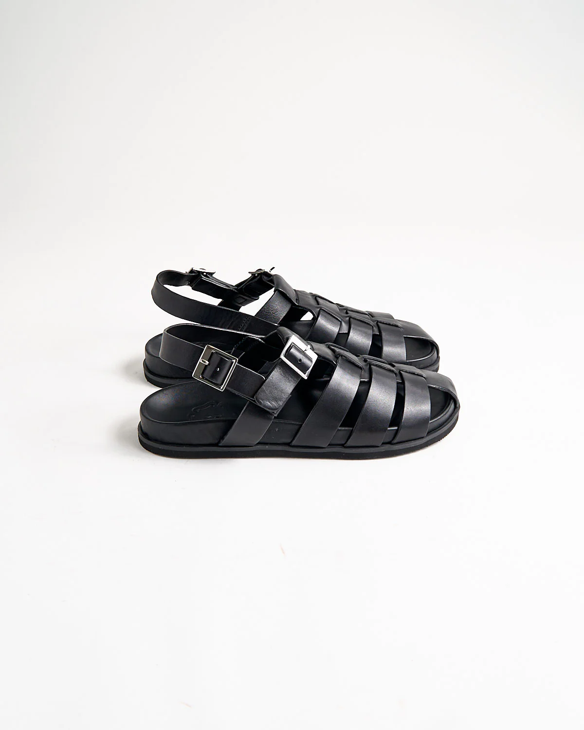 Quinton 114455 Black Calf Leather Sandals - Image 5