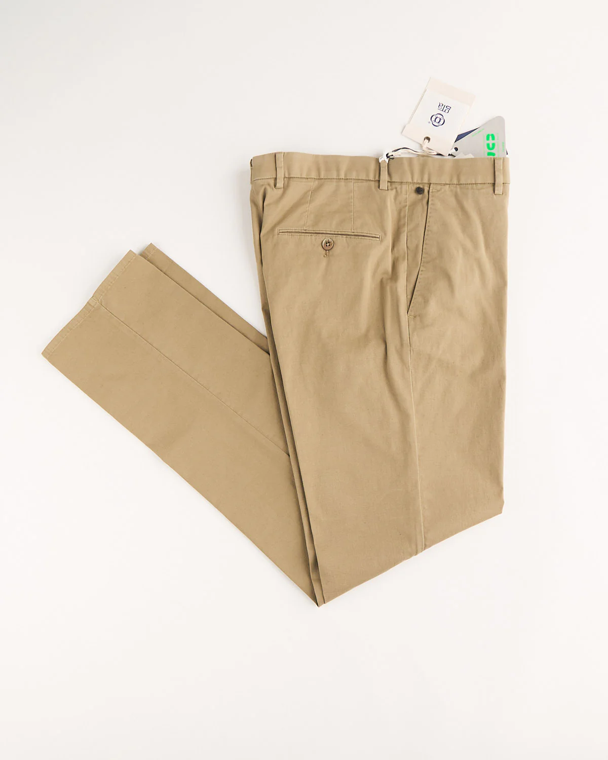Cotton Flax Stretch Chinos