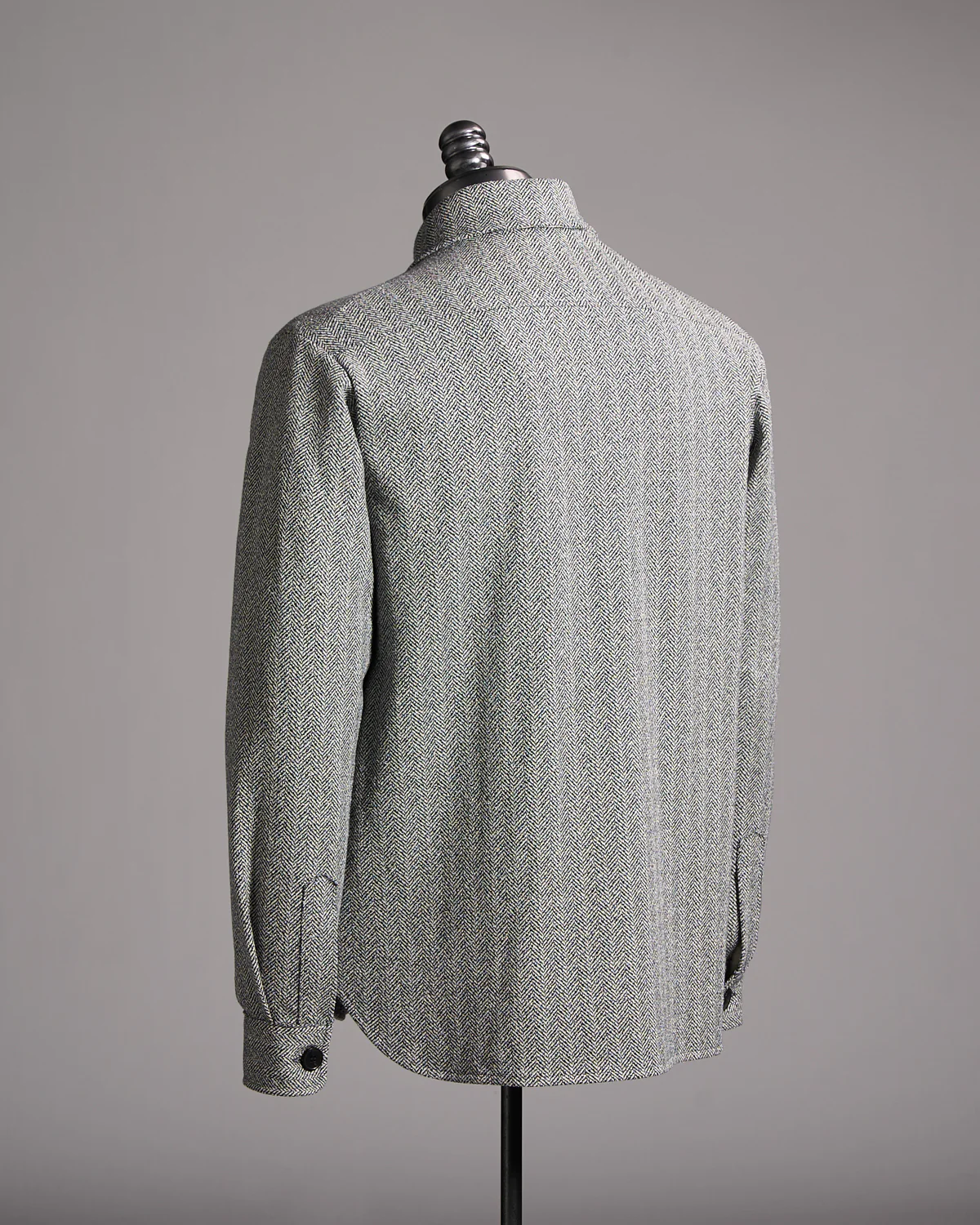 Bouclé Herringbone Shirt Jacket - Image 4