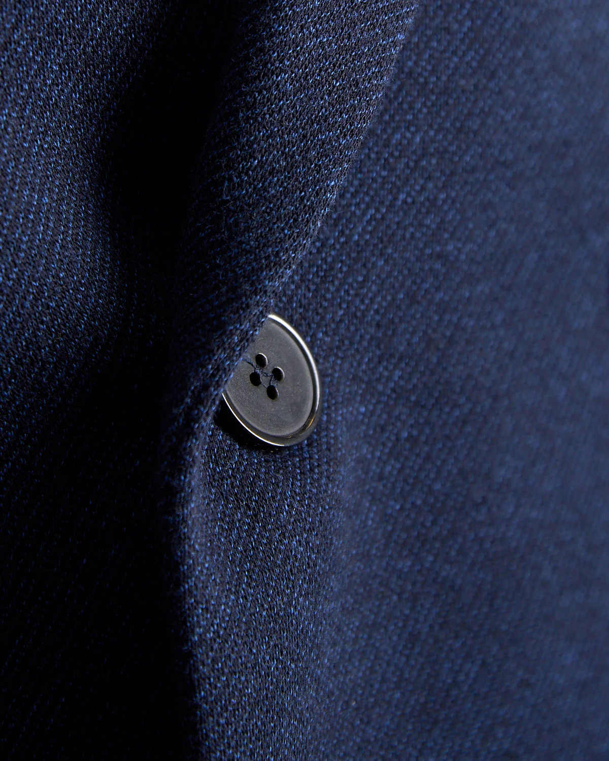 Double Breasted Peak Lapel Mini Twill Knit Sweater Blazer - Image 5