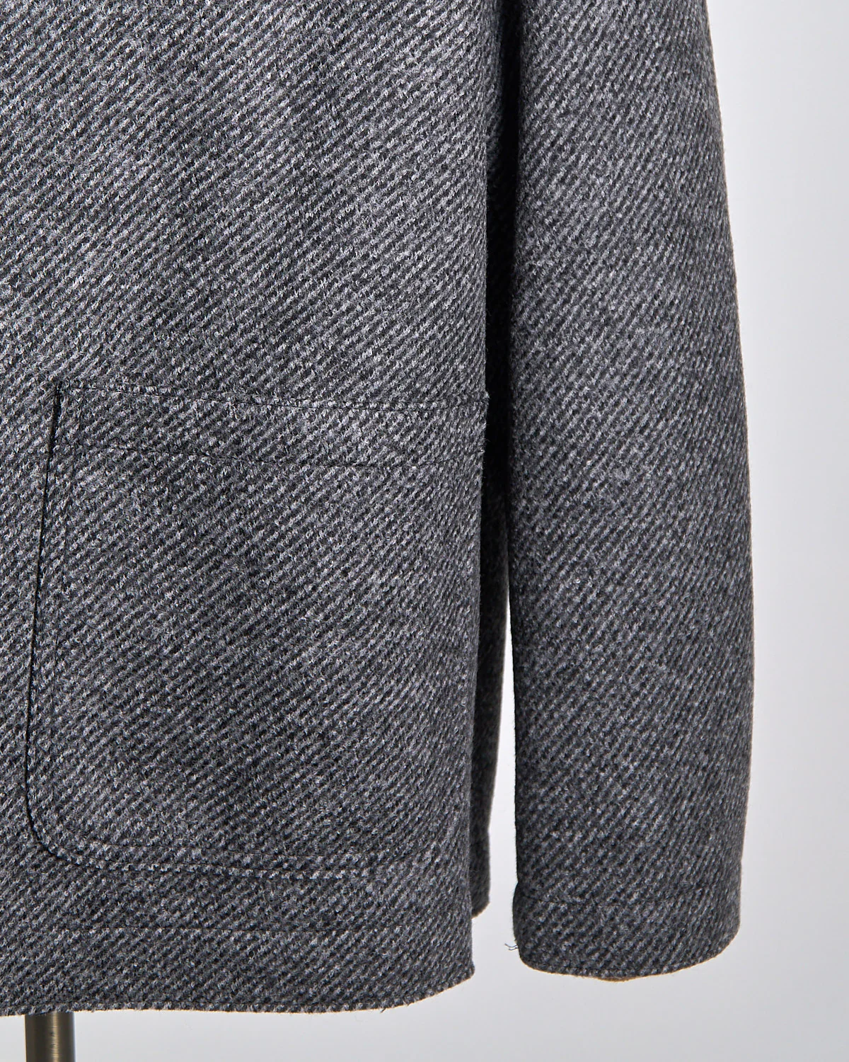 Jacquard Twill Stretch Knit Utility Jacket - Image 5