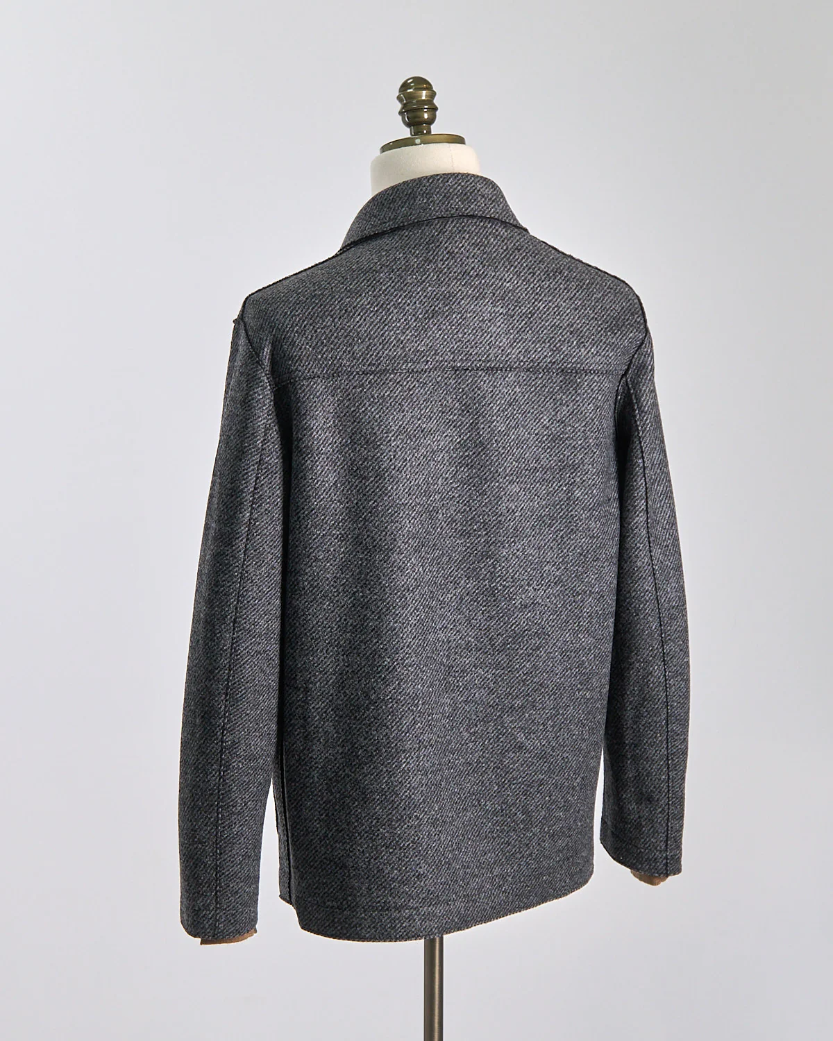 Jacquard Twill Stretch Knit Utility Jacket - Image 9