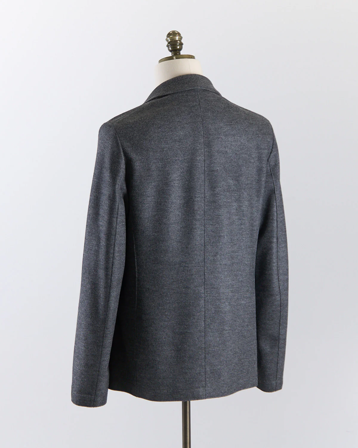 Luxury Vitale Barberis Houndstooth Stretch Knit Sweater Jacket - Image 9