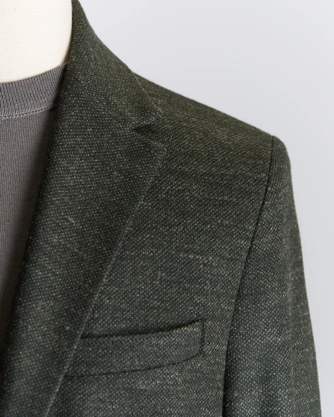 Luxury Vitale Barberis Pindot Stretch Knit Sweater Jacket - Image 3