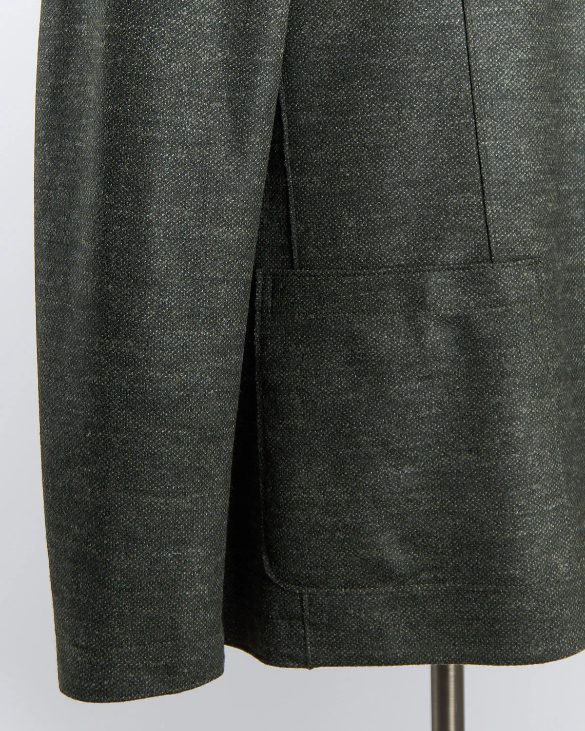 Luxury Vitale Barberis Pindot Stretch Knit Sweater Jacket - Image 5