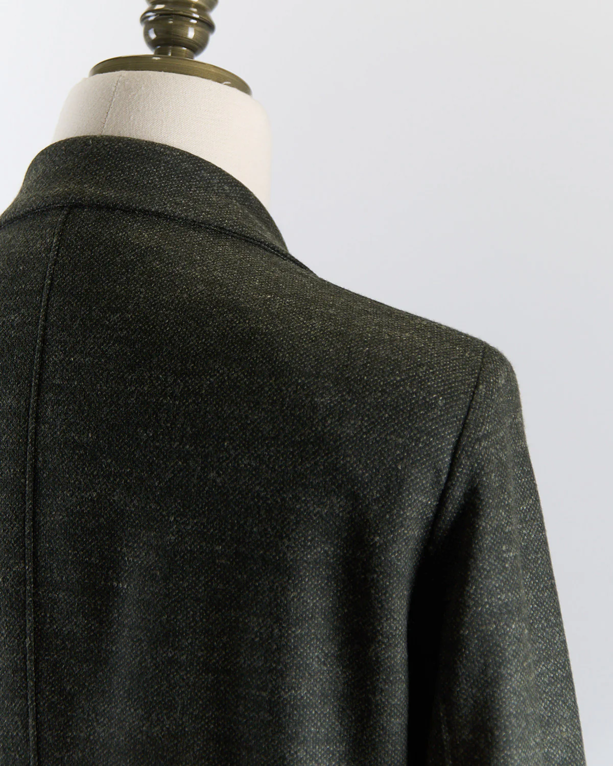 Luxury Vitale Barberis Pindot Stretch Knit Sweater Jacket - Image 6
