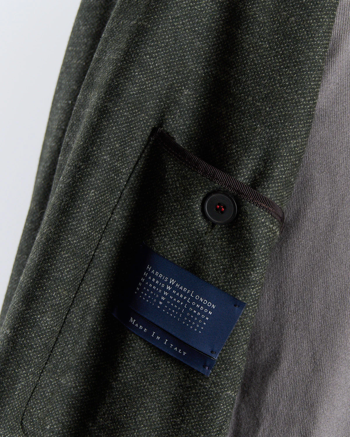 Luxury Vitale Barberis Pindot Stretch Knit Sweater Jacket - Image 7