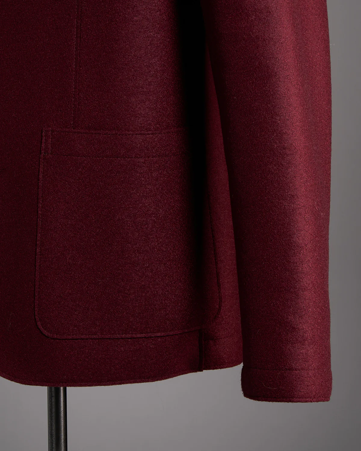 Pressed Wool Light Sweater Blazer - Image 3