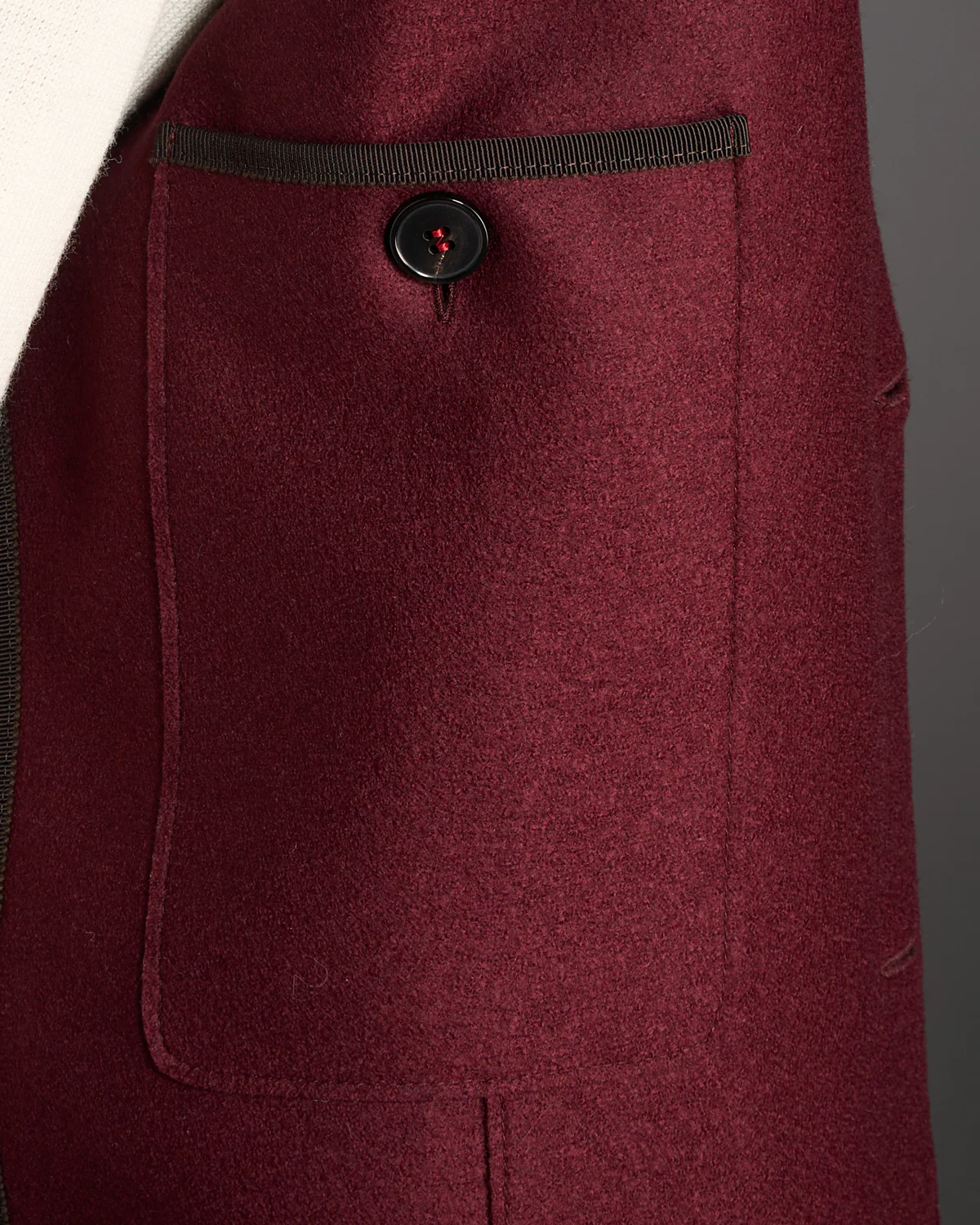 Pressed Wool Light Sweater Blazer - Image 7