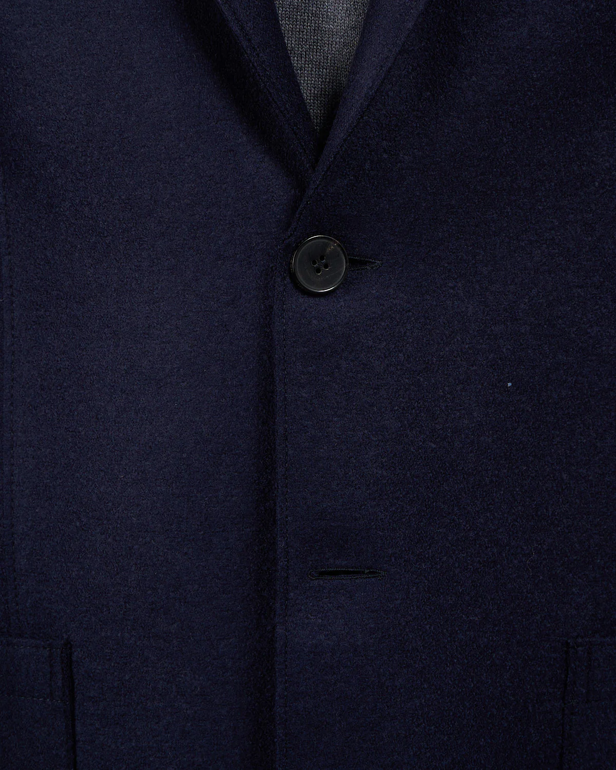 Pressed Wool Light Sweater Blazer - Image 3
