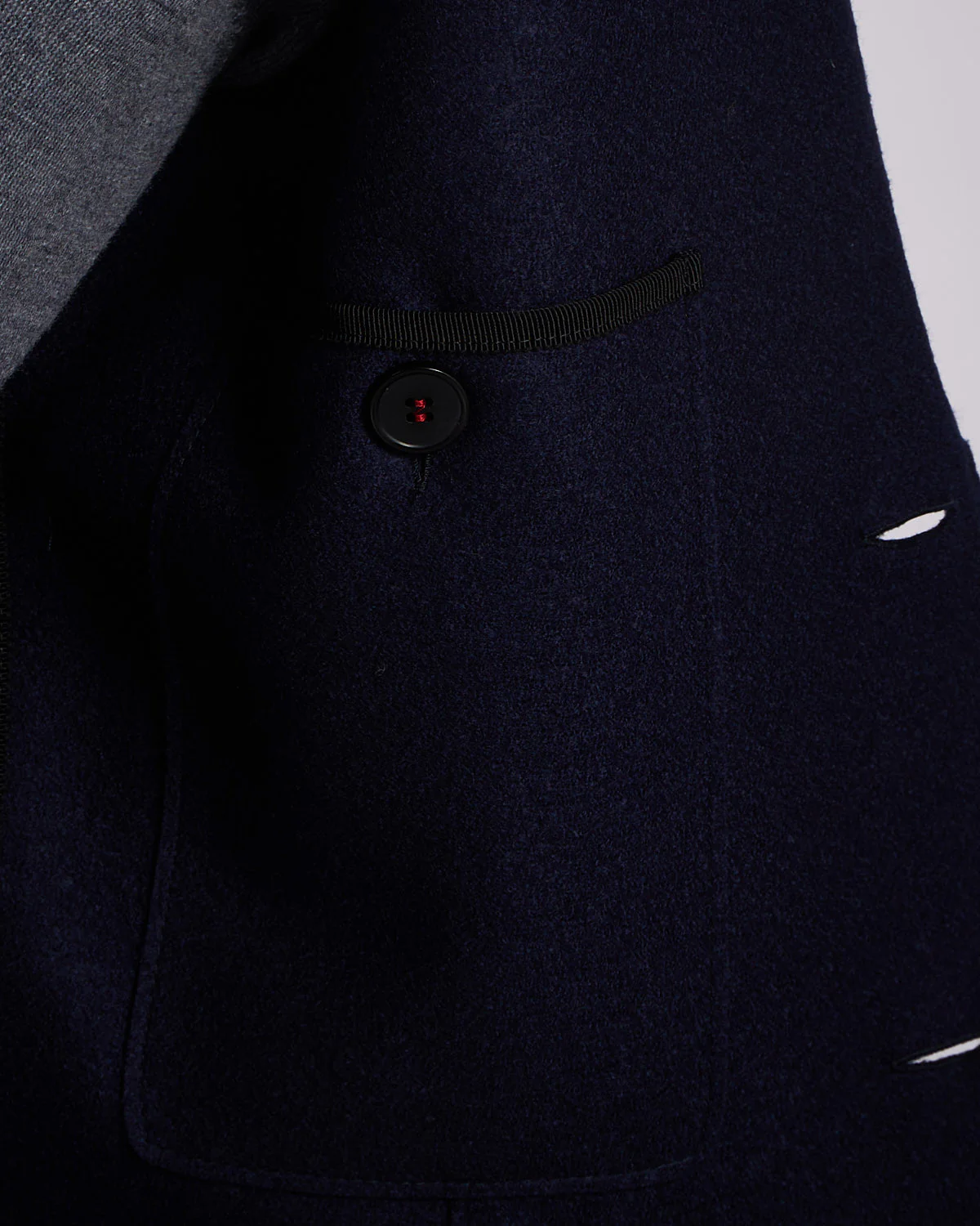 Pressed Wool Light Sweater Blazer - Image 7