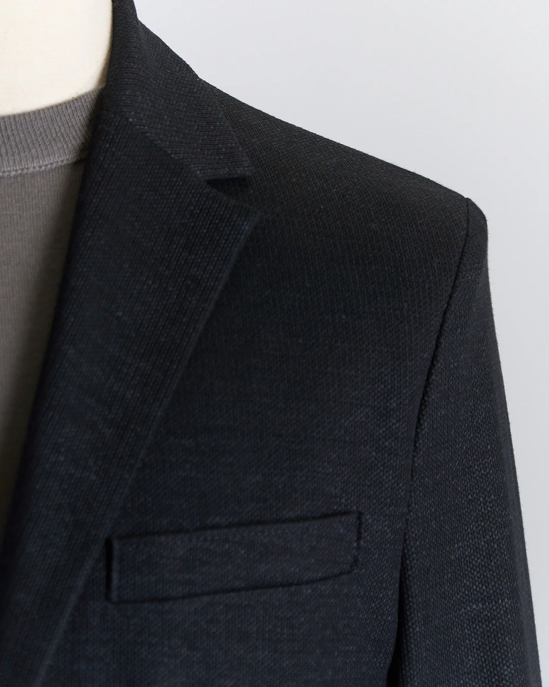 Superfine Merino Stretch Knit Sweater Blazer - Image 3