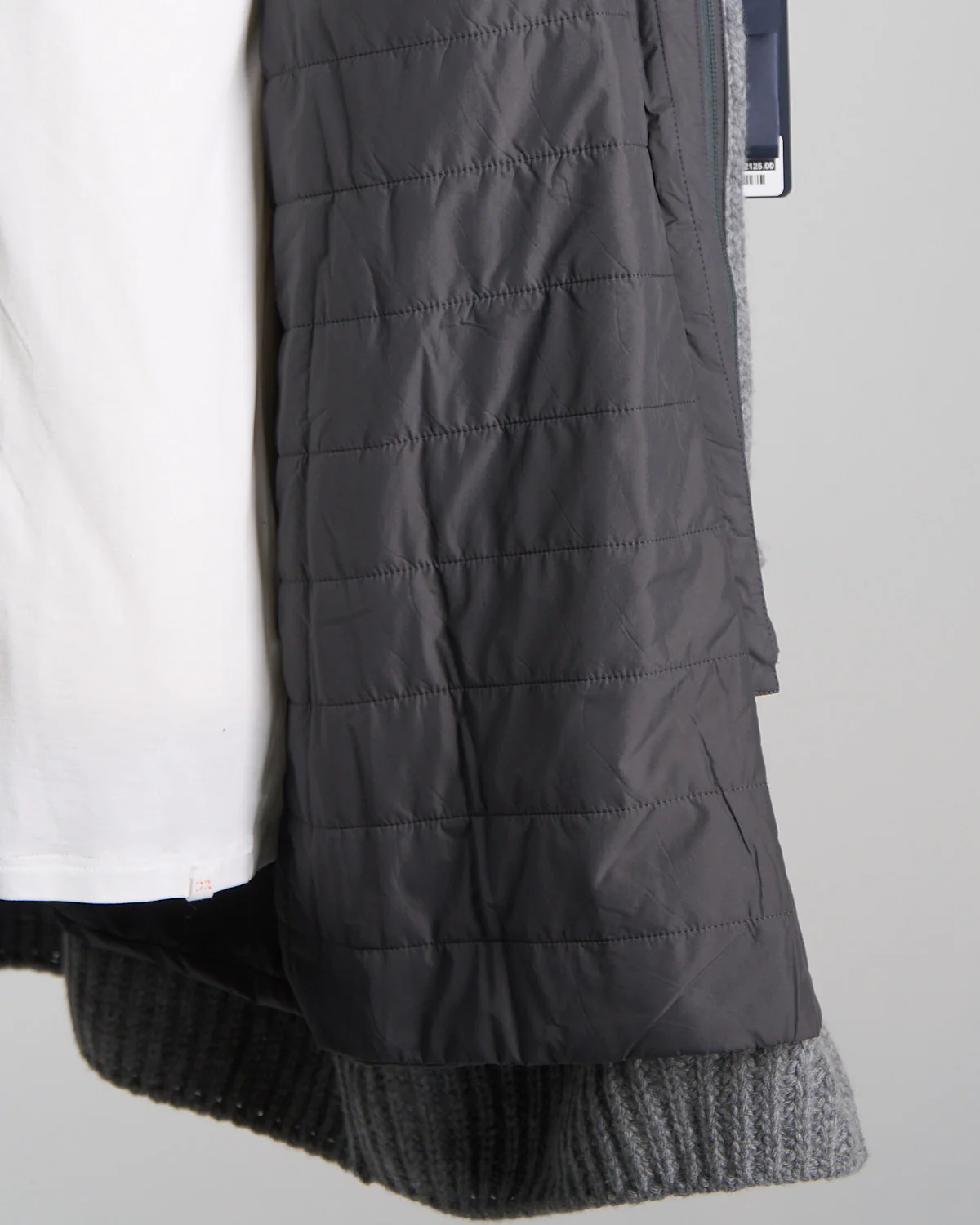 Cable Knit Long Sweater W/ Removable Windguard - Image 10