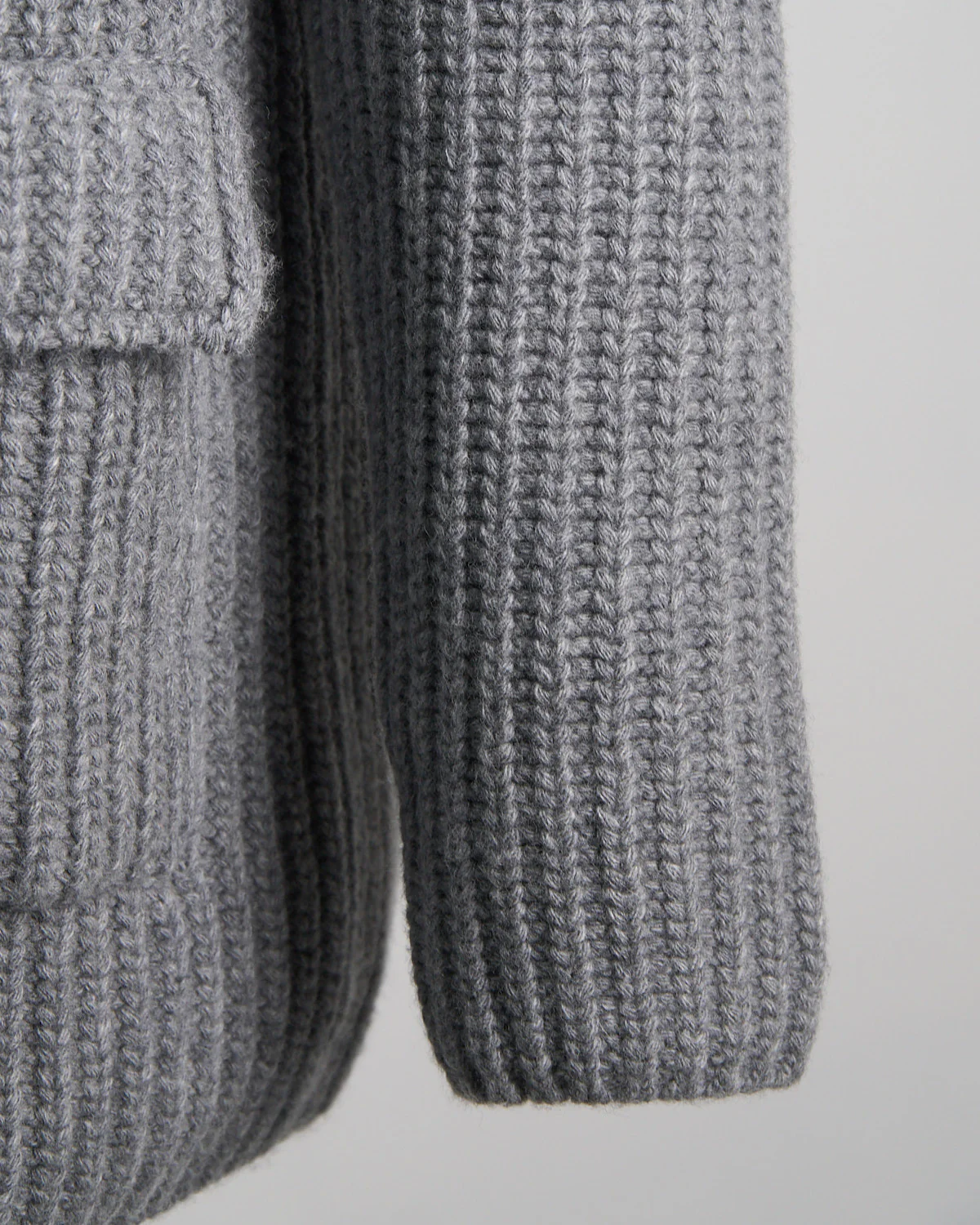 Cable Knit Long Sweater W/ Removable Windguard - Image 8