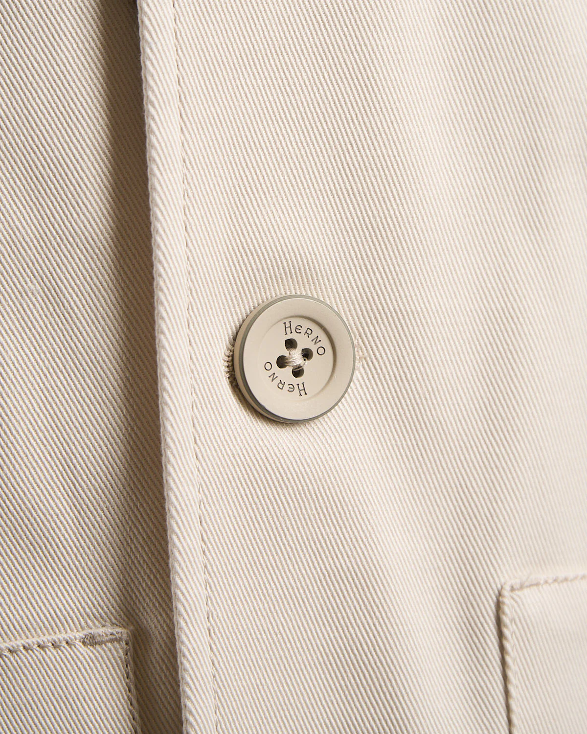 Cotton Stretch Twill Jacket With Patch Pockets And Buttons - Image 5