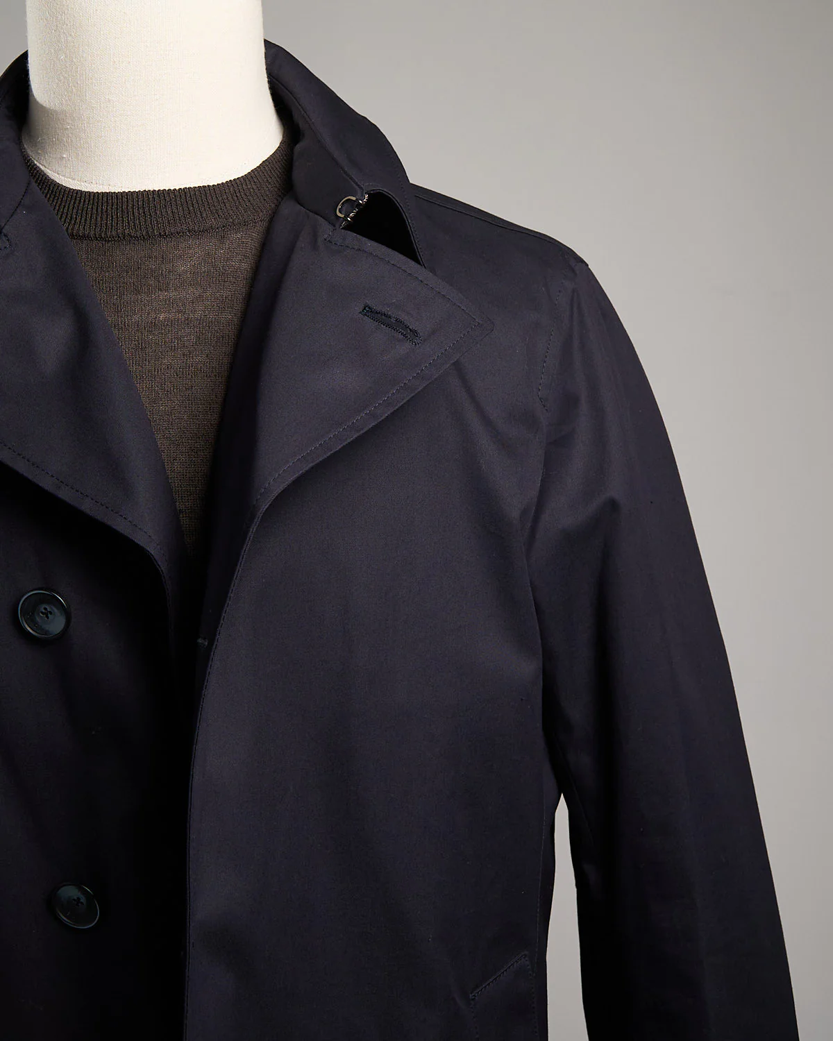 Delon Cotton Single-Breasted Trench With Monogram Details - Image 2
