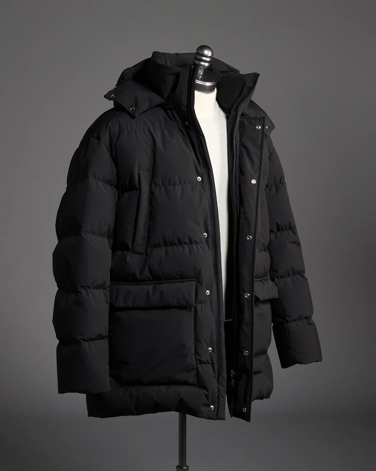 Functional Waterproof Quilted Long Puffer Coat