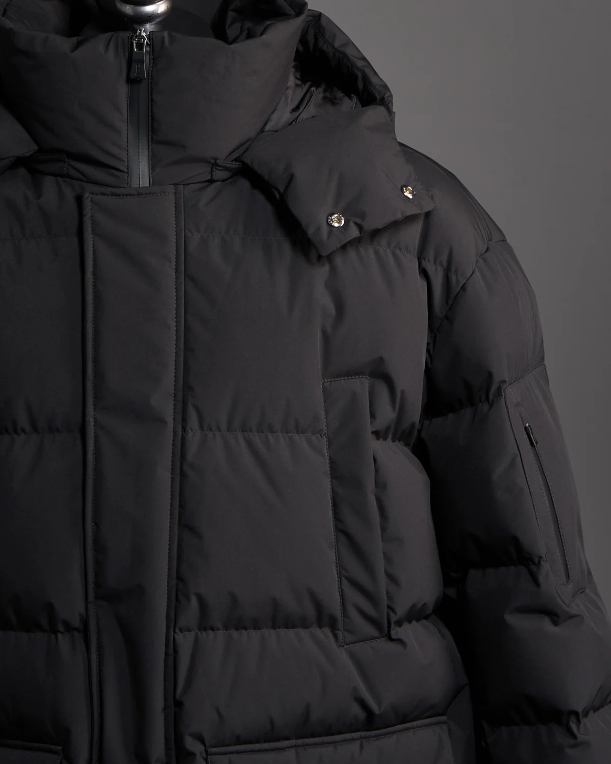 Functional Waterproof Quilted Long Puffer Coat - Image 3