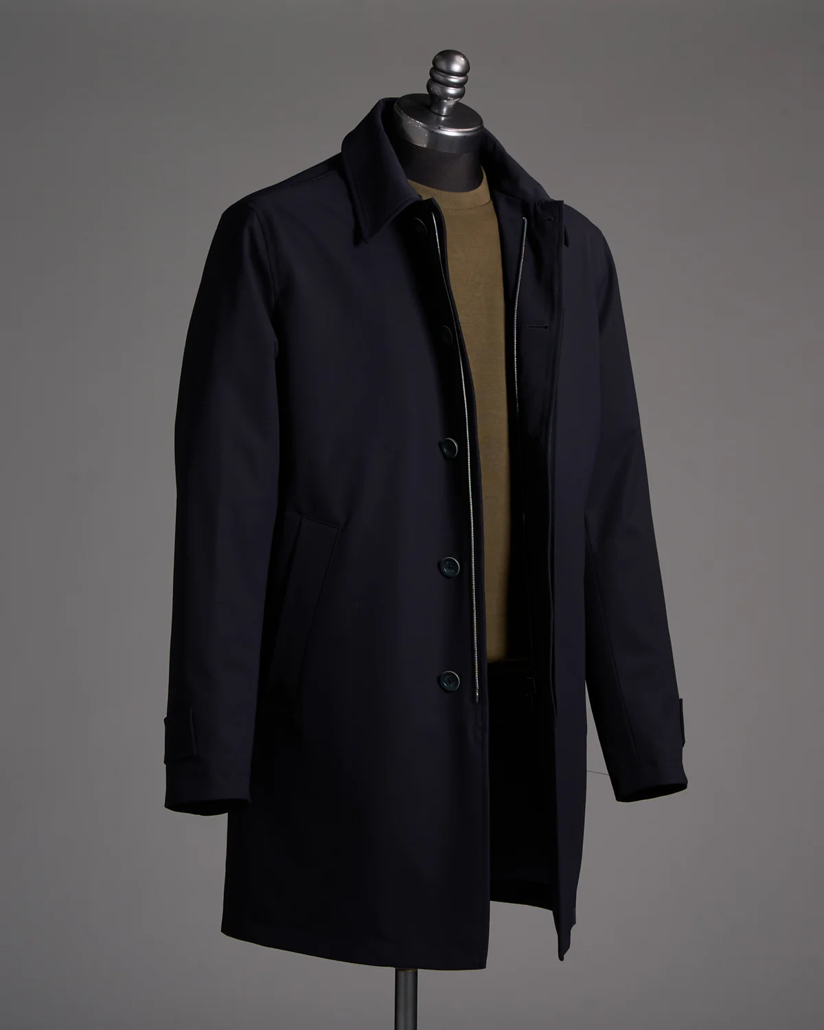 Lightweight Woolen Effect Trench Coat