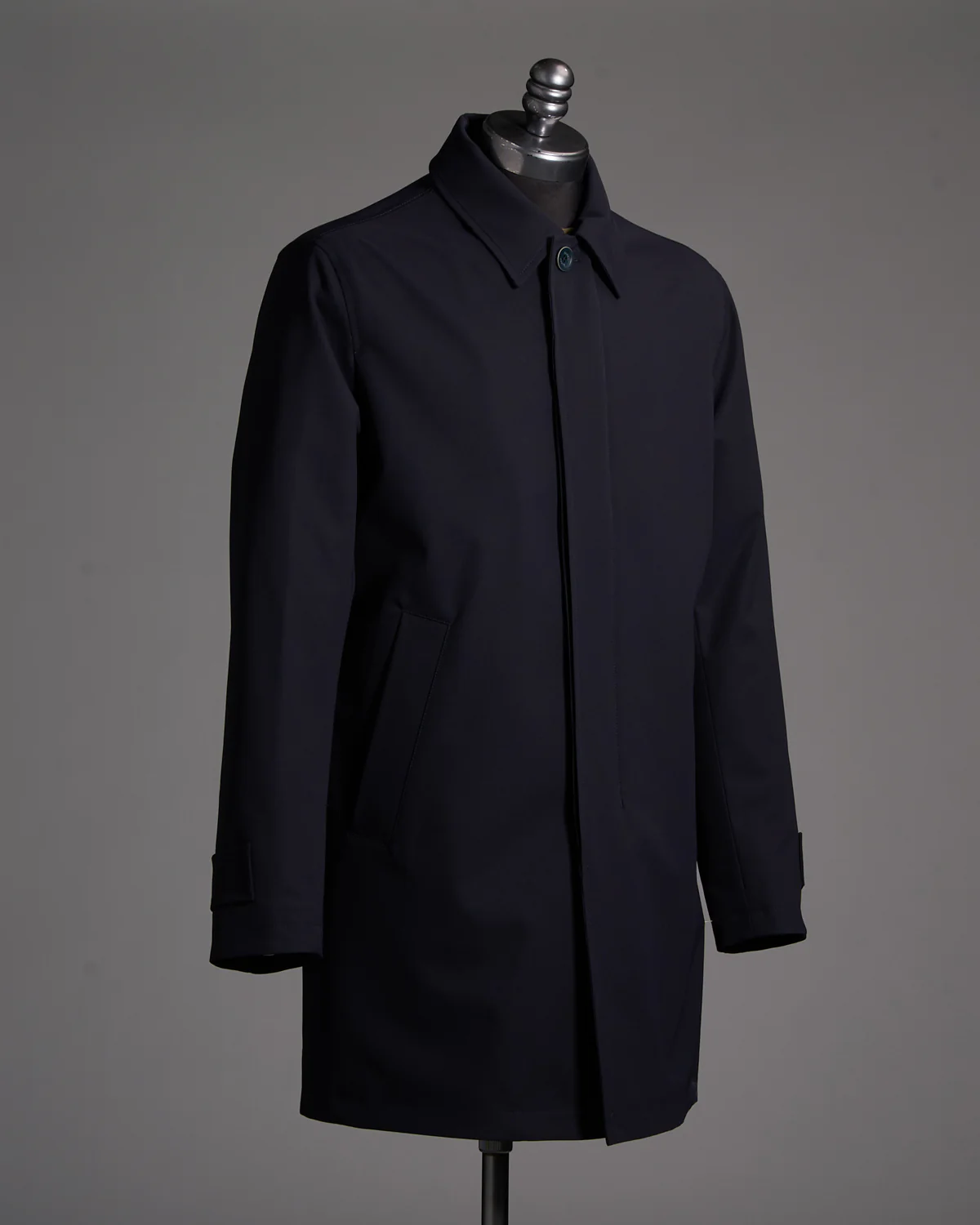 Lightweight Woolen Effect Trench Coat - Image 3