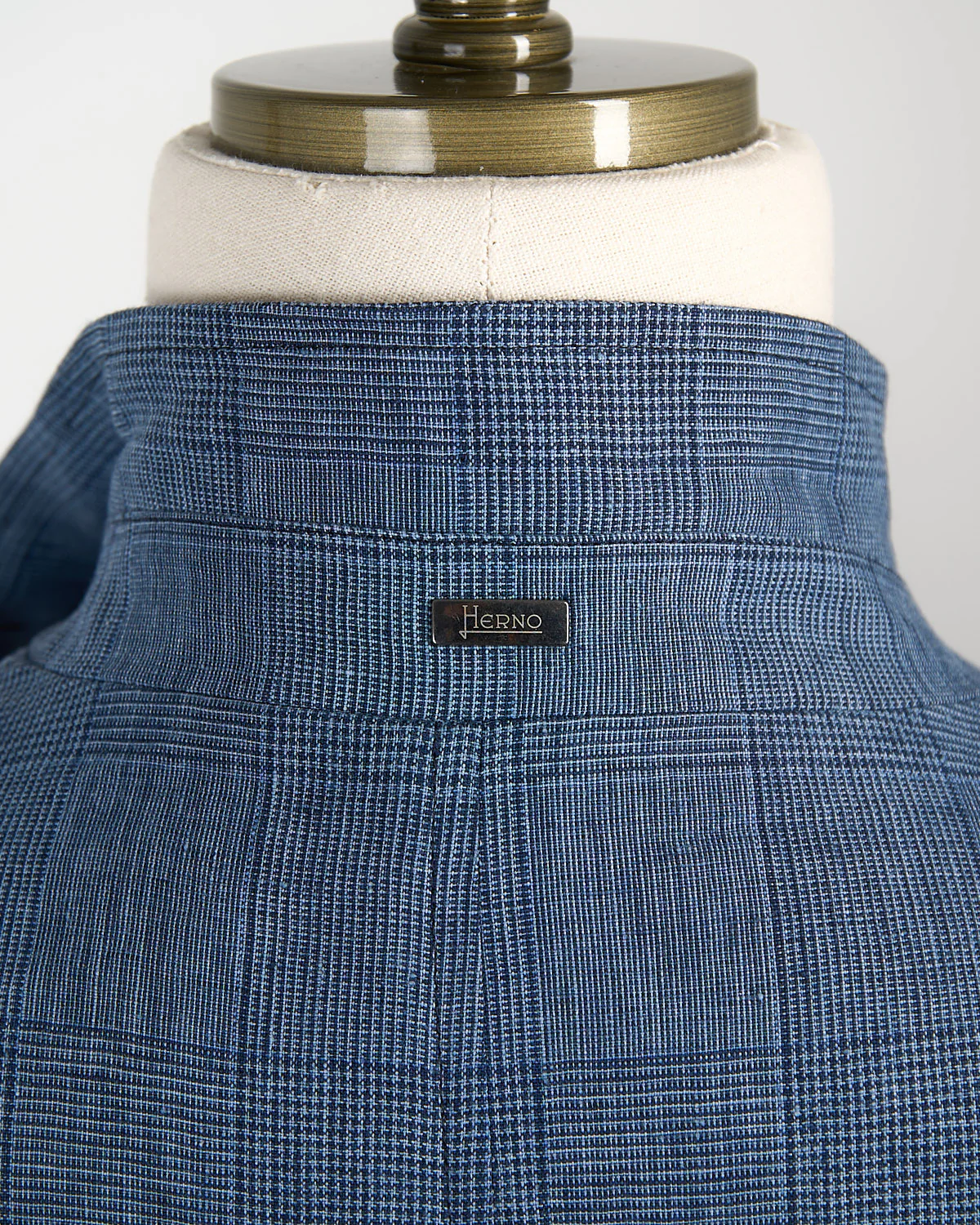Linen Prince Of Wales Jacket With Buttons - Image 8