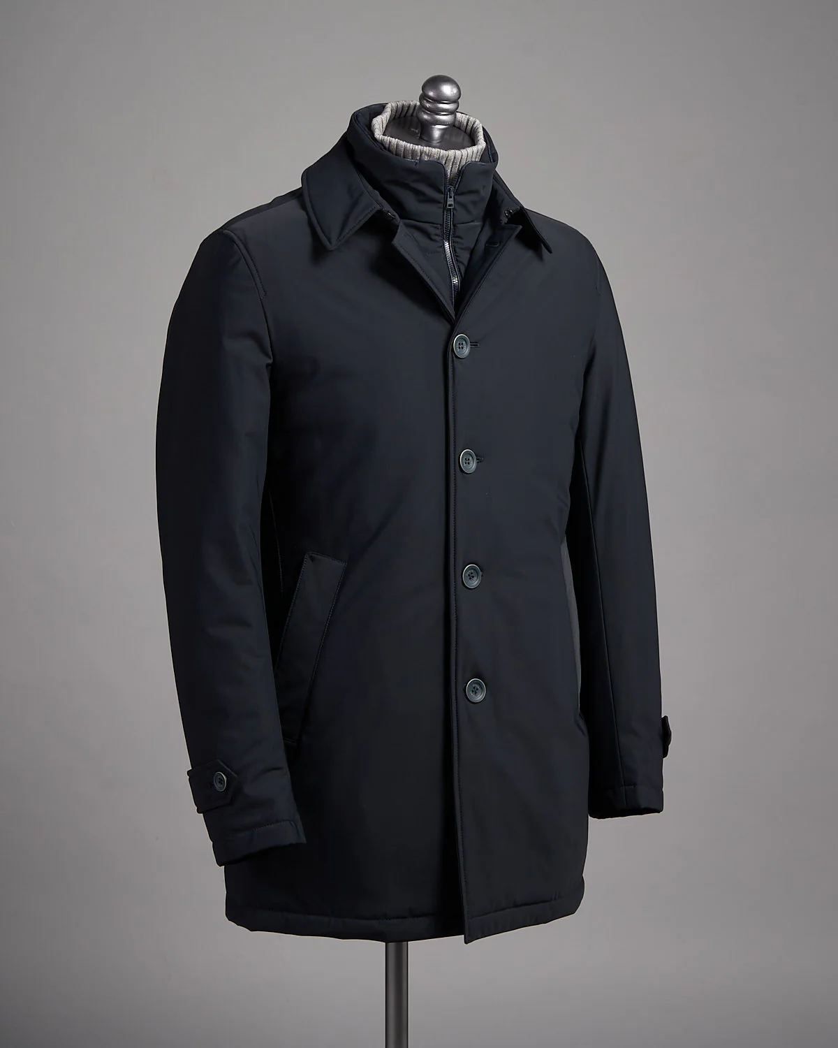 Nylon Bi-Stretch Car Coat W/ Windguard