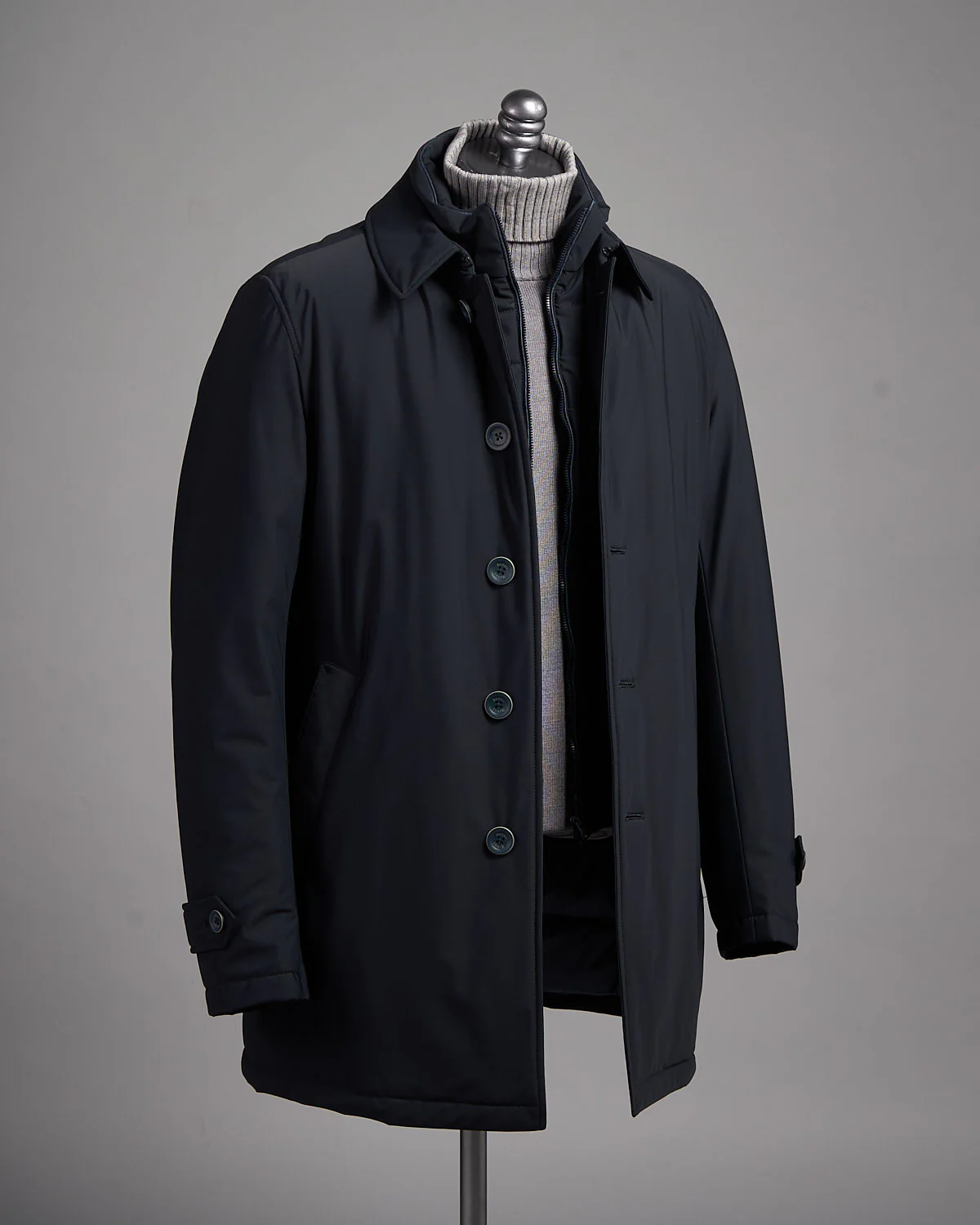 Nylon Bi-Stretch Car Coat W/ Windguard - Image 4