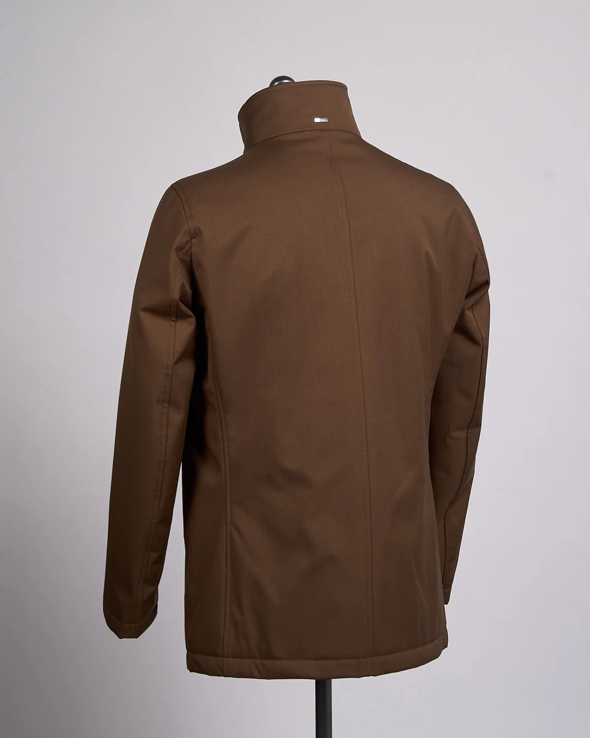 Nylon Twill Car Coat W/ Removable Fur Collar - Image 6