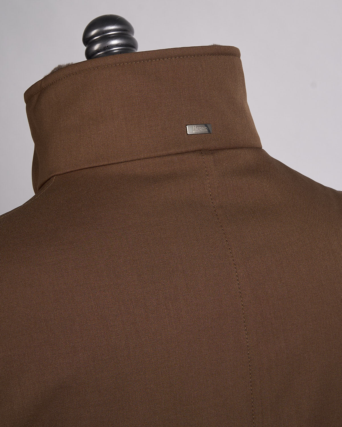 Nylon Twill Car Coat W/ Removable Fur Collar - Image 7