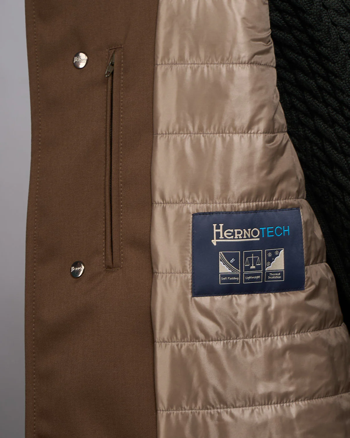 Nylon Twill Car Coat W/ Removable Fur Collar - Image 8