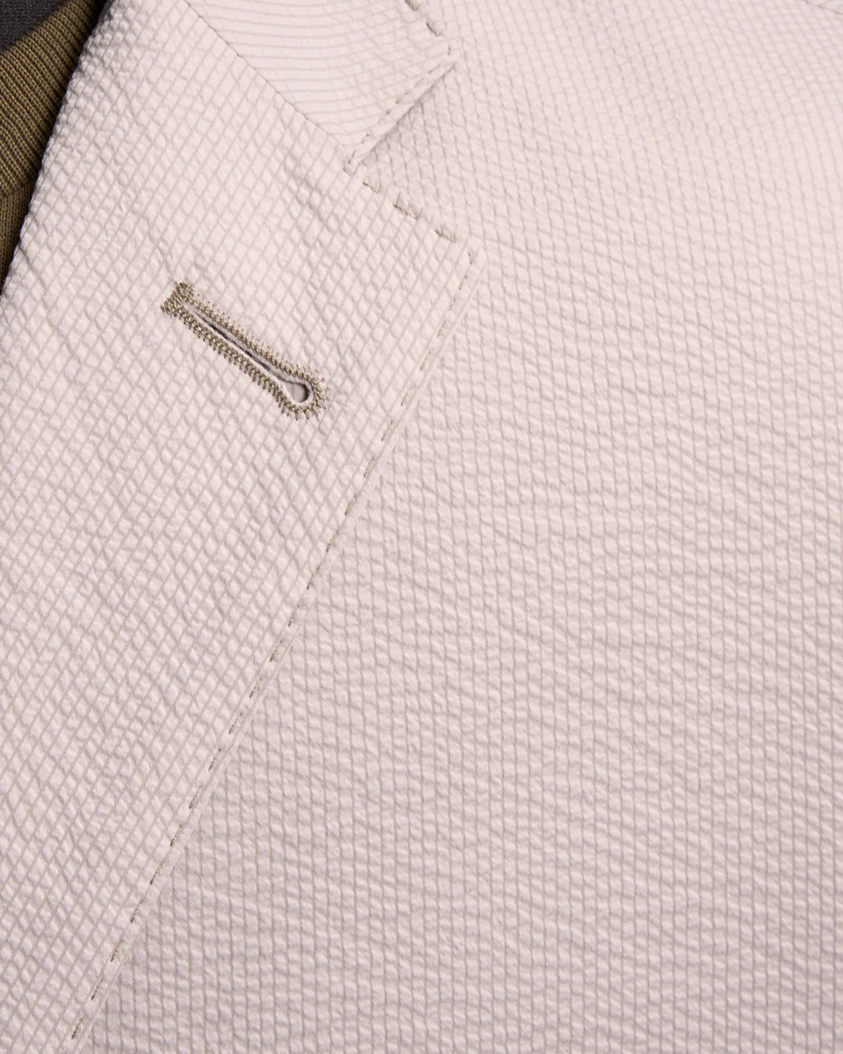 Seersucker Stretch Unlined 2 Button Blazer - Image 8