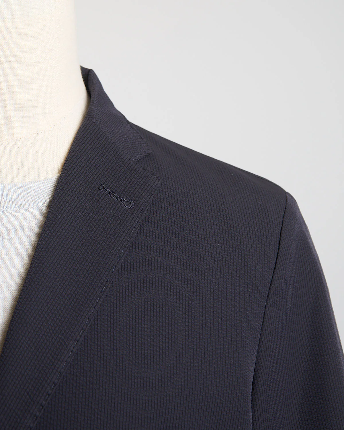 Seersucker Two-Button Blazer - Image 2
