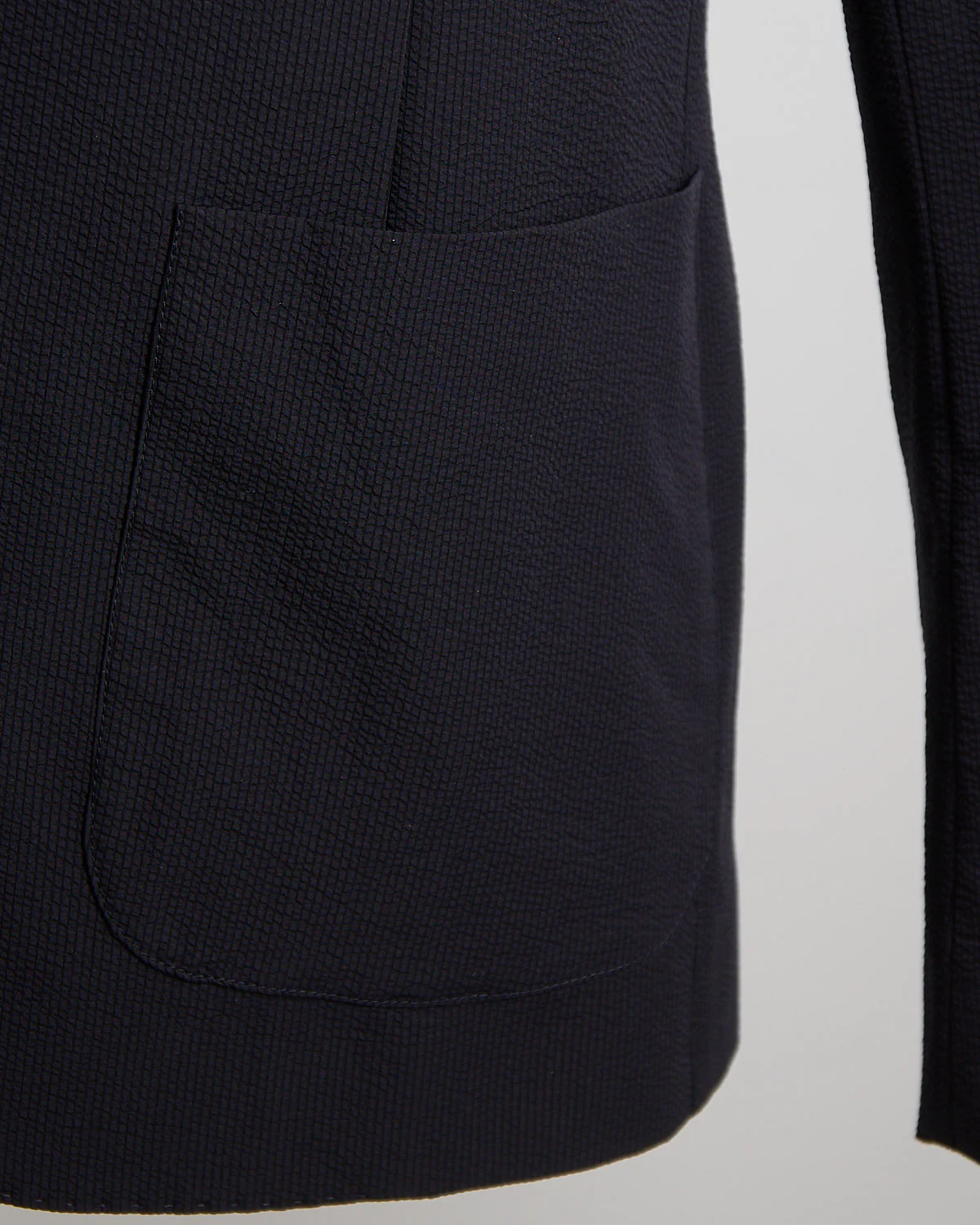 Seersucker Two-Button Blazer - Image 7