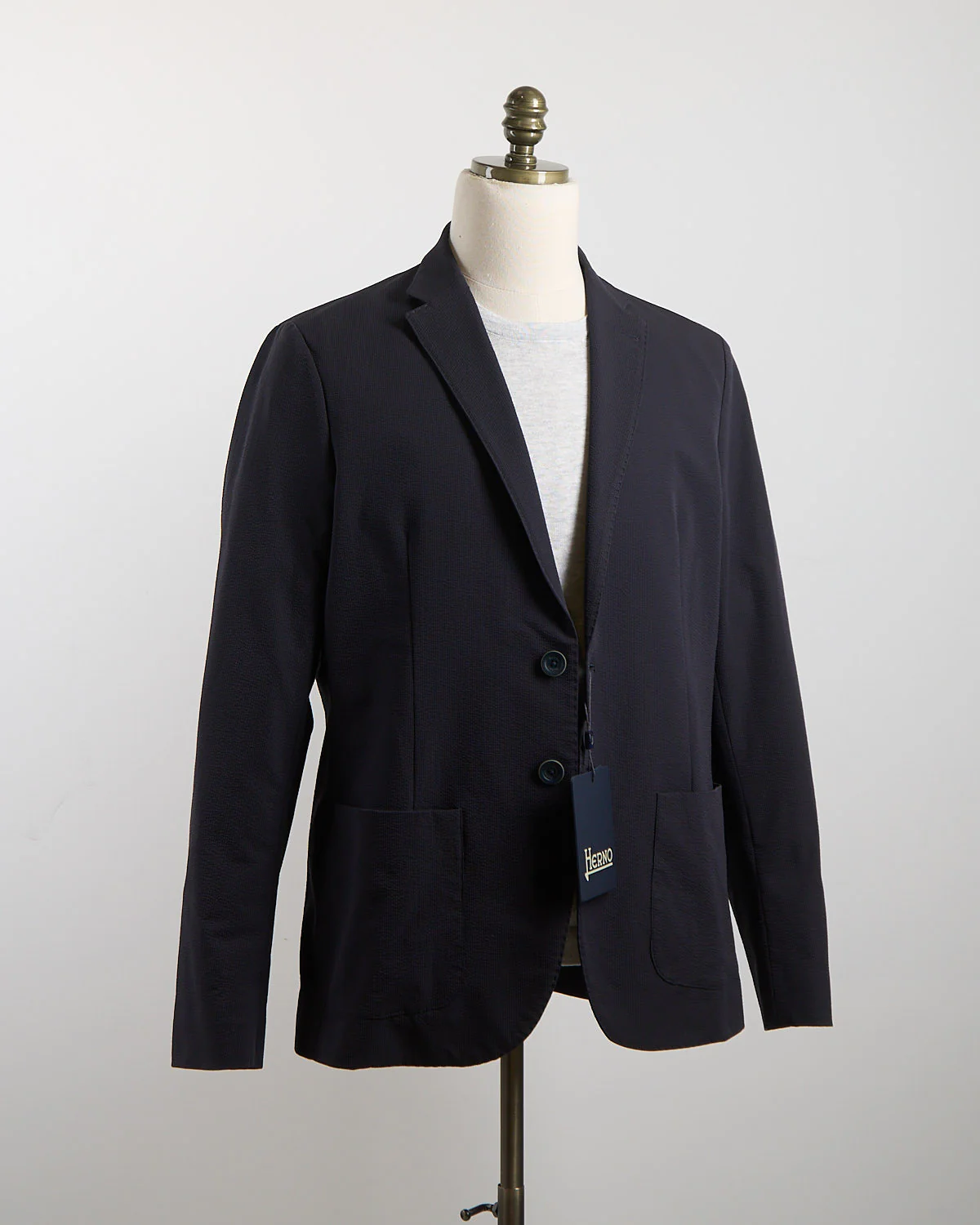Seersucker Two-Button Blazer - Image 9