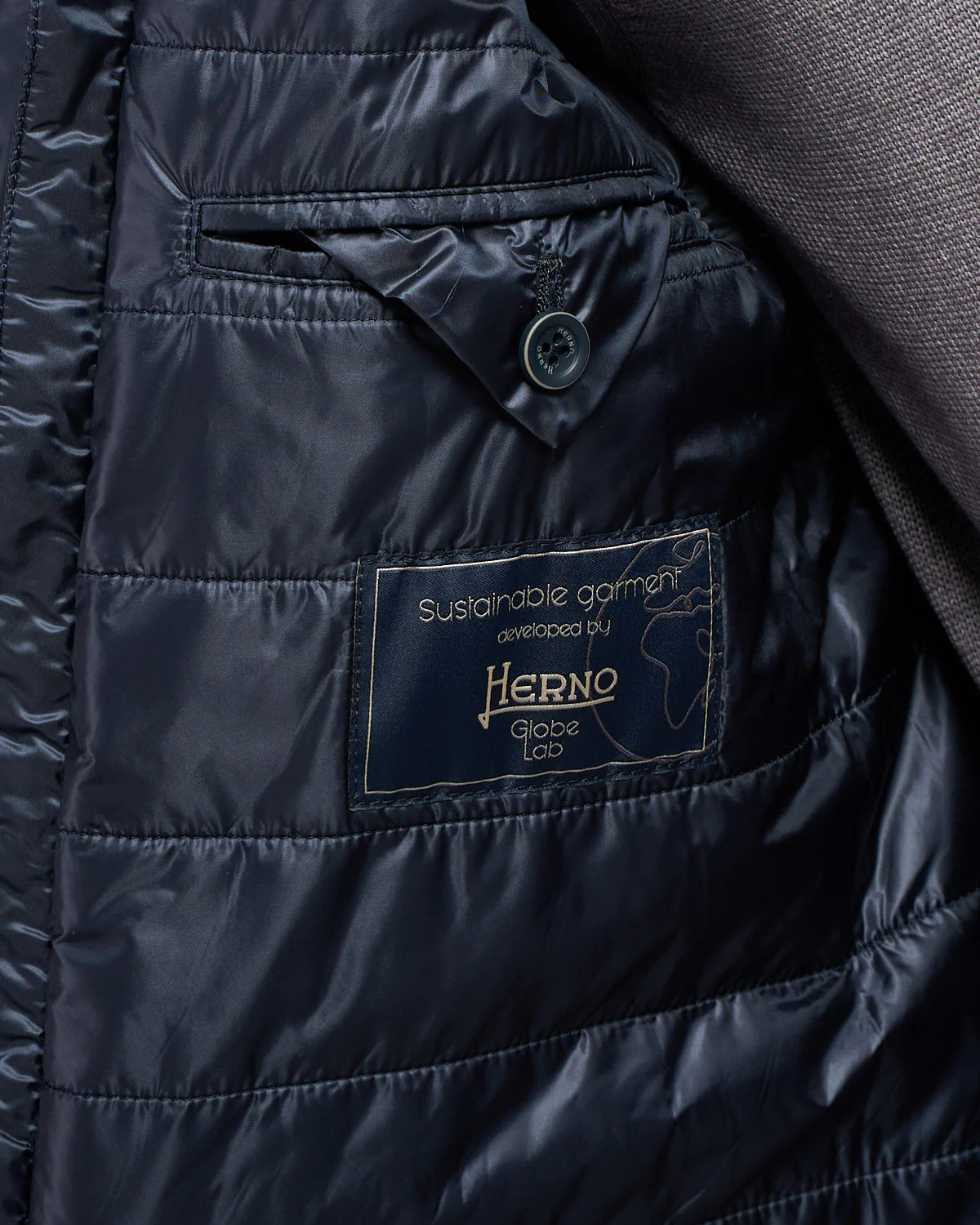 Shaded Effect Herringbone Tech Wool Winter Topcoat - Image 7
