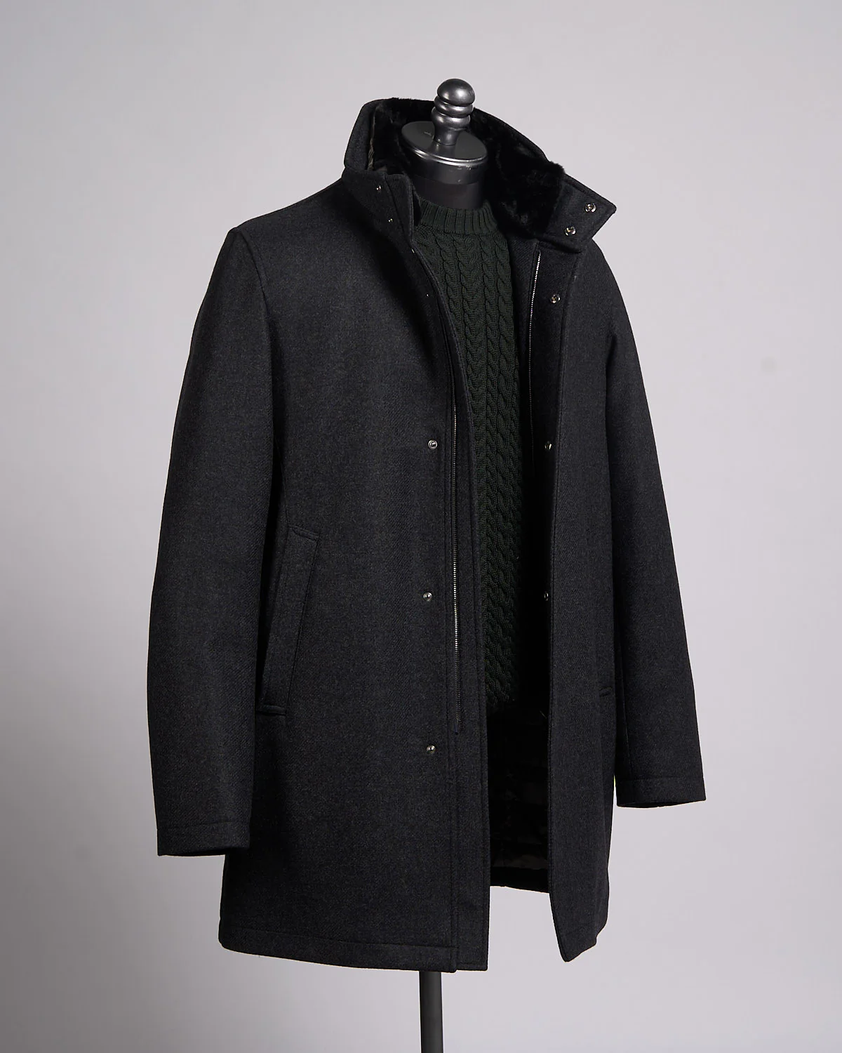 Tech Wool Twill Winter Overcoat