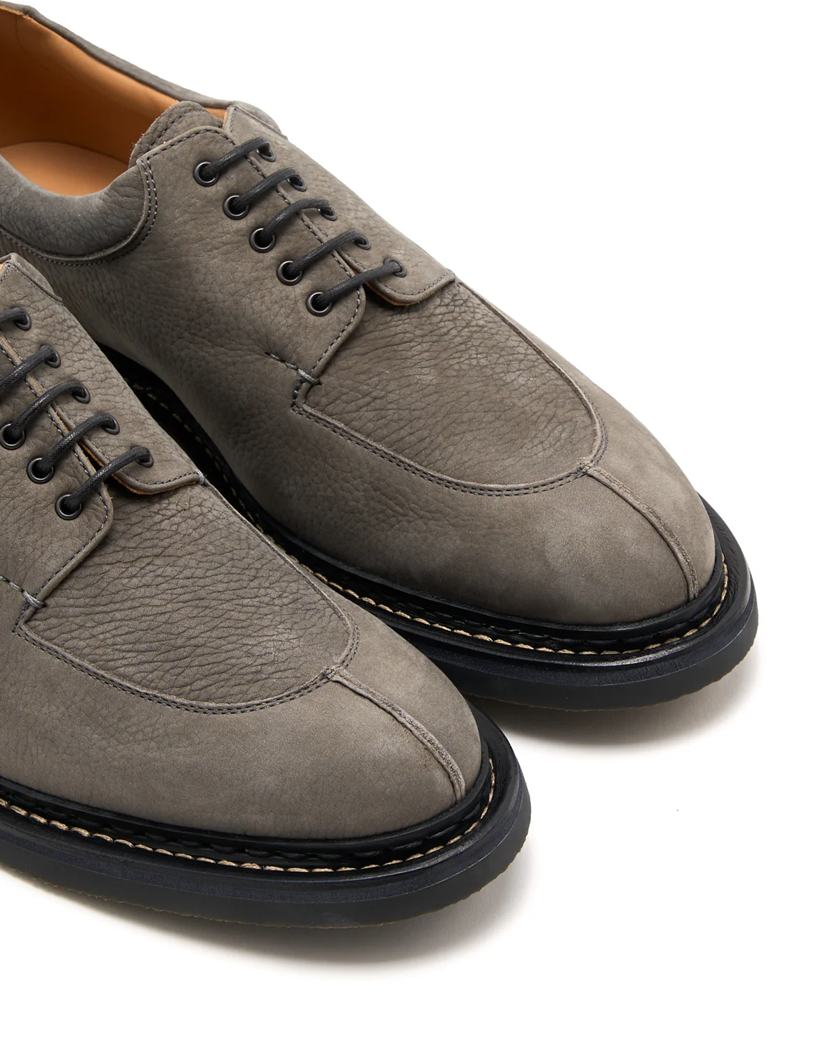 Cerisier Nubuck Split Toe Norwegian Welt Winter Derbies - Image 5