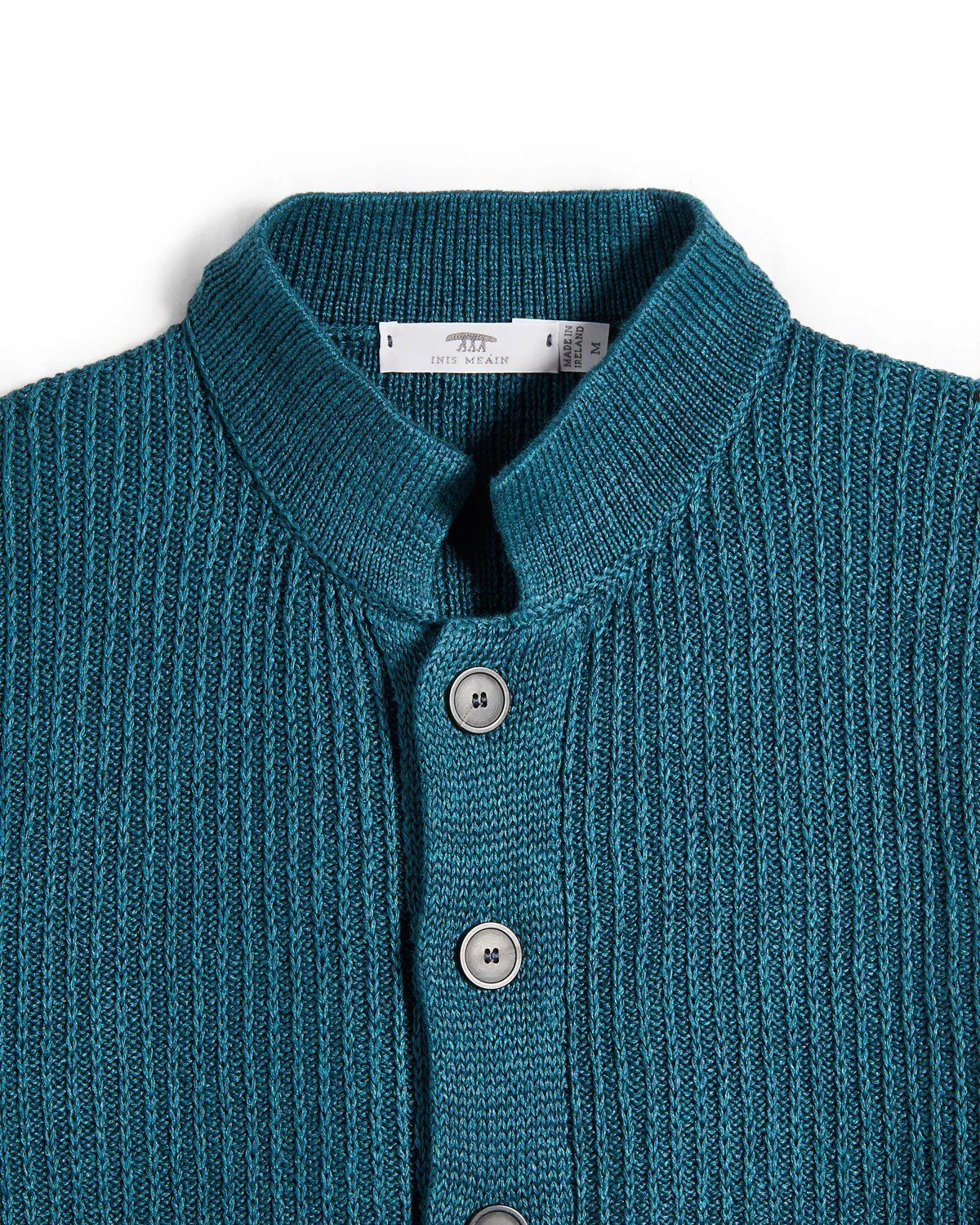 100% Washed Linen Button Front 'Lightkeeper' Sweater - Image 3
