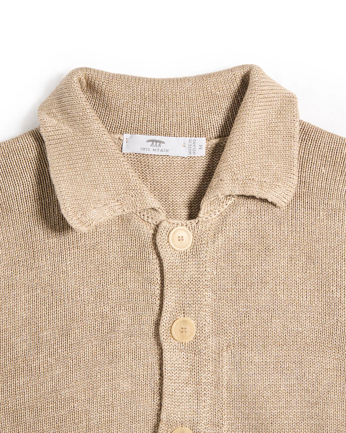 100% Washed Linen Classic Button Front Overshirt Sweater - Image 2