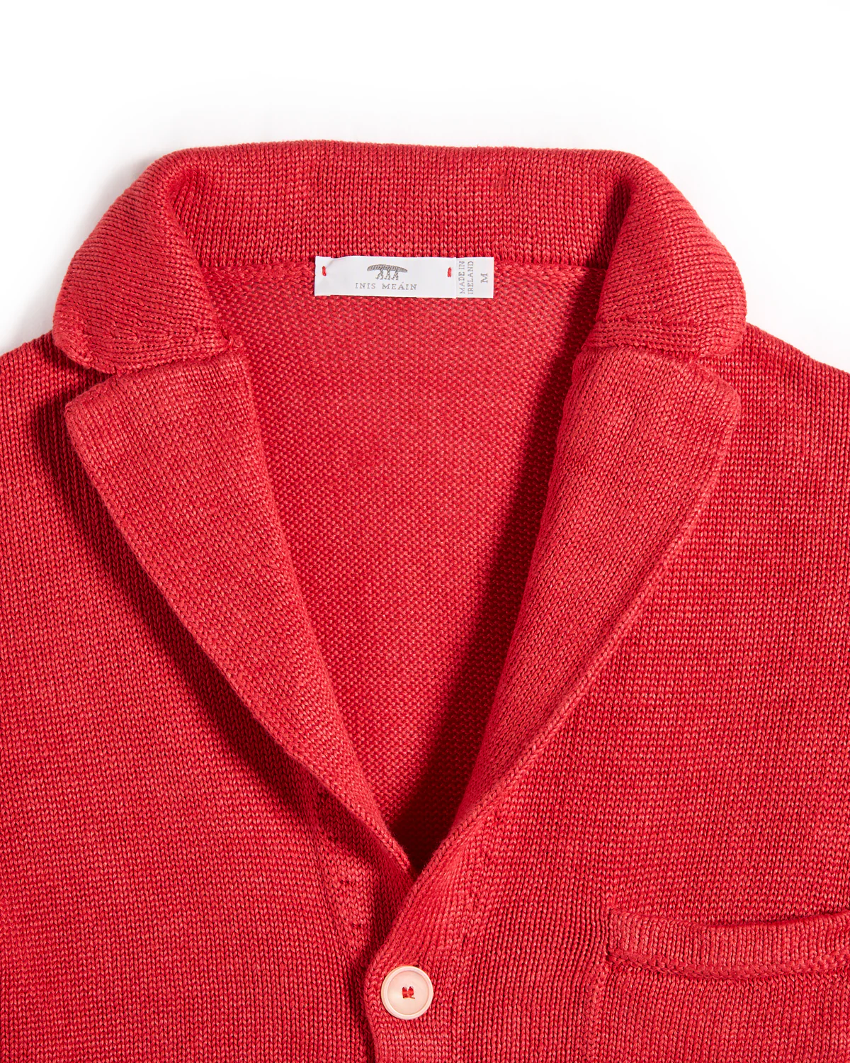 100% Washed Linen Classic Pub Jacket Sweater - Image 2